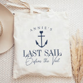 Laatste Zeiltocht Voor de Bruiloft Nautische Bache Tote Bag