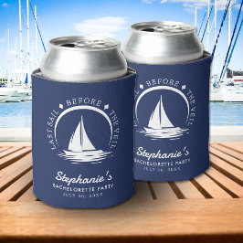 Laatste zeiltocht voor de sluier Blauwe vrijgezell Blikjeskoeler