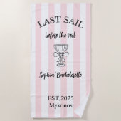 Laatste Zeiltocht Voor de Sluier Handdoek | Mariti (Voorkant)