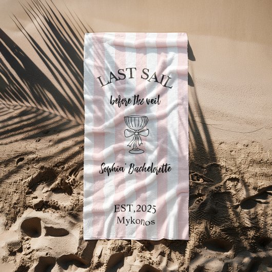 Laatste Zeiltocht Voor de Sluier Handdoek | Mariti