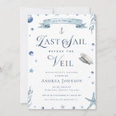 Laatste zeiltocht voor de sluier Nautische vrijgez Kaart (Voorkant)