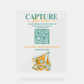 Laatste zeiltocht voor de sluier vrijgezellenfeest acryl bord (Voorkant)