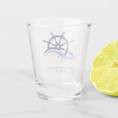 Laatste zeiltocht voor de sluier vrijgezellenfeest shot glas (Achterkant)