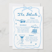 Laatste zeiltocht voor de Veil Bachelorette Route Kaart (Achterkant)