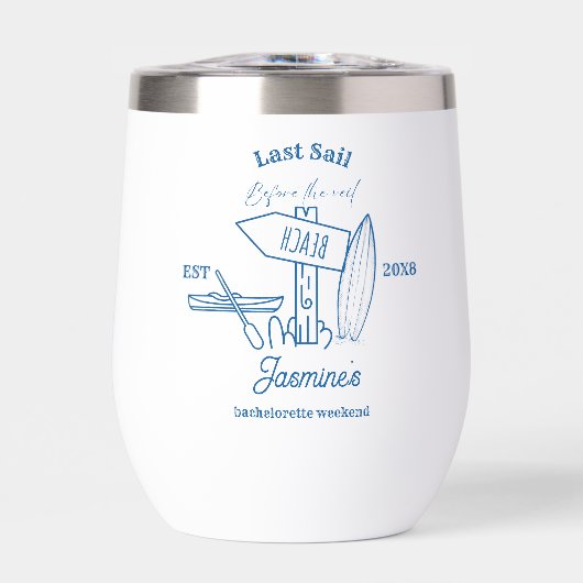 Laatste zeiltocht voor The Veil Bachelorette weeke (Voorkant)