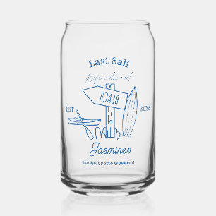 Laatste zeiltocht voor The Veil Bachelorette weeke Blikvorm Glas