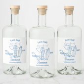 Laatste zeiltocht voor The Veil Bachelorette weeke Likeurfles Etiket (Flessen)