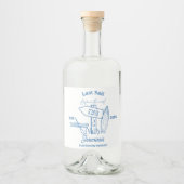 Laatste zeiltocht voor The Veil Bachelorette weeke Likeurfles Etiket (Voorkant)