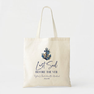 Laatste zeiltocht voor vrijgezellenfeest weekend tote bag
