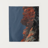 Laatste zonlicht op bergen wandkleed (Voorkant)