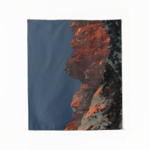 Laatste zonlicht op bergen