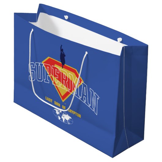 Laatste Zoon van Krypton embleem Groot Cadeauzakje (Voorkant Gekanteld)