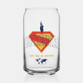 Laatste zoon van Krypton Emblem Blikvorm Glas (Voorkant)