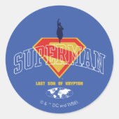 Laatste zoon van Krypton Emblem Ronde Sticker (Voorkant)