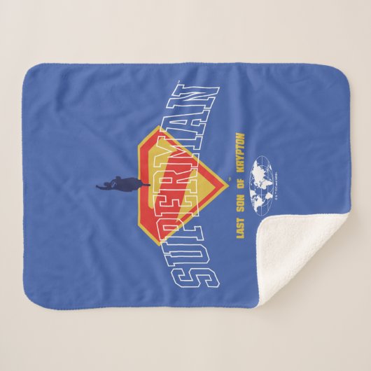 Laatste zoon van Krypton Emblem Sherpa Deken (Voorkant (horizontaal))