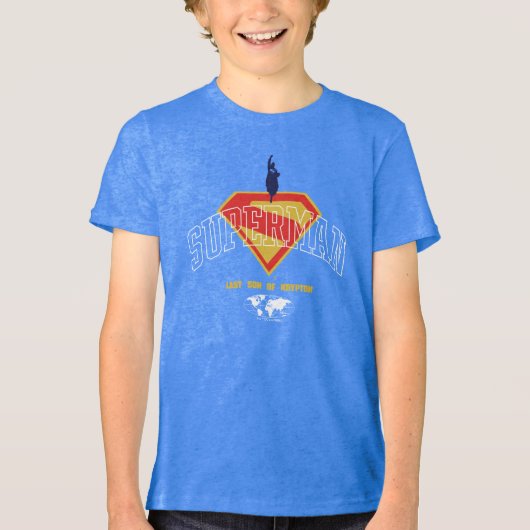 Laatste zoon van Krypton Emblem Tri-Blend Shirt (Voorkant)