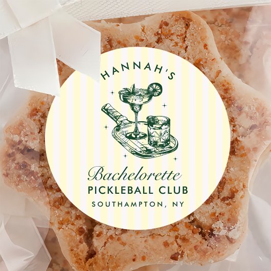 Laatste Zwaai Voor De Ring Pickleball Bach Weekend Ronde Sticker