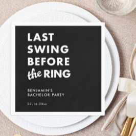 Laatste Zwang Voor de Ring Bachelor Party Minimaal Servet