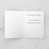 laattijdige begroeting kaart (Binnen)