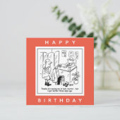 Laattijdige benoeming van de arts - betere Cartoon Kaart (Staand voorkant)