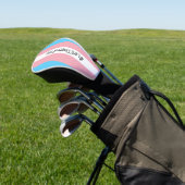 #LaatZeSpelen Transgender Atleten Trans Vlag Golfheadcover (Insitu)