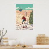 Laax Skigebied Reisposter Poster (Keuken)