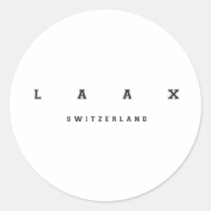 Laax Zwitserland Ronde Sticker