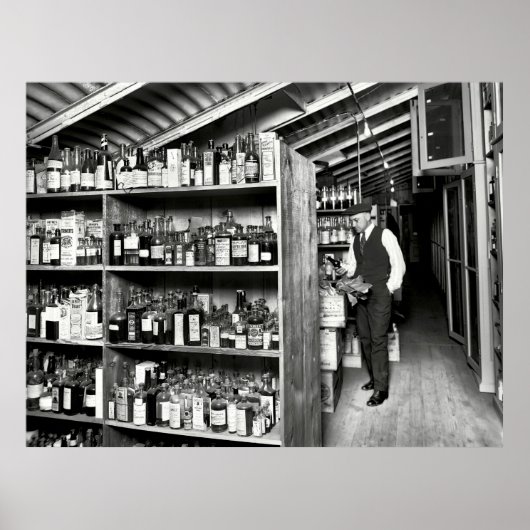 LAB 1920's MET VERBOD OP VERBOD VAN VERBOD Poster (Voorkant)