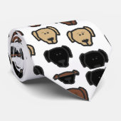 Lab 3 het hoofd van de cartoon van kleuren stropdas (Opgerold)