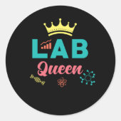 Lab Assistant-cadeau Ronde Sticker (Voorkant)