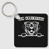 Lab Assistant Labrador Lover Labrador Retriever Do Sleutelhanger (Voorkant)