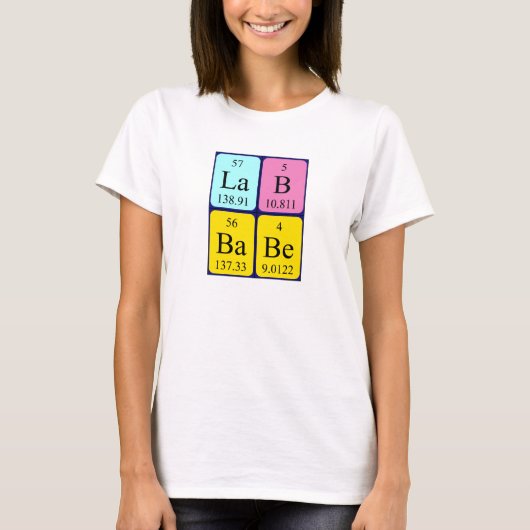 Lab Babe periodiek shirt (Voorkant)