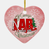 LAB BB BLOOD BANK MERRY CHRISTMAS LABORATORY KERAMISCH ORNAMENT (Voorkant)