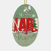 LAB BB BLOOD BANK MERRY CHRISTMAS LABORATORY KERAMISCH ORNAMENT (Links)