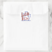 LAB BEAKER LOGO RONDE STICKER (Tas)