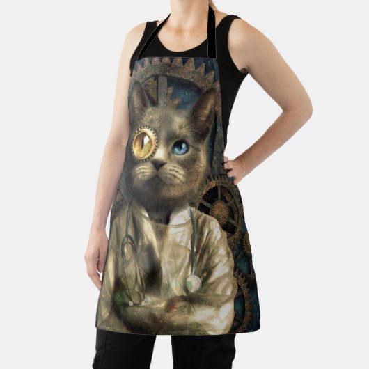 Lab Cat All-Over Print Schort (Insitu)