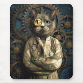Lab Cat Steampunk Muismat