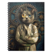 Lab Cat Steampunk Notitieboek (Voorkant)