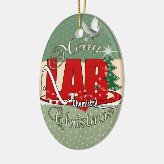 LAB CHEMISTRY CHRISTMAS KERAMISCH ORNAMENT (Links)