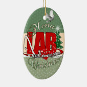 LAB CHRISTMAS KLINISCHE LABORATORIUMWETENSCHAP KERAMISCH ORNAMENT (Rechts)