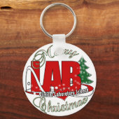 LAB CHRISTMAS KLINISCHE LABORATORIUMWETENSCHAP SLEUTELHANGER (Voorkant)