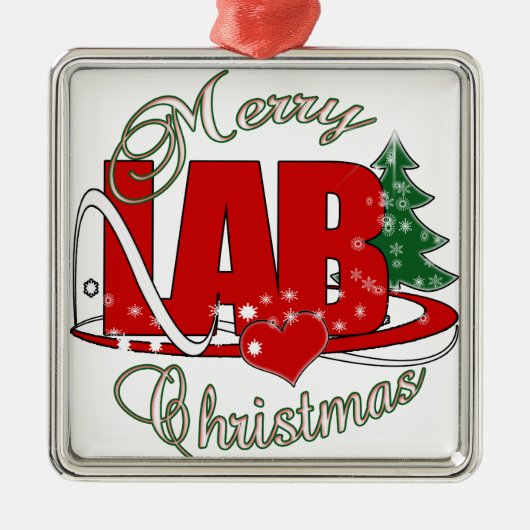LAB CHRISTMAS LABORATORY METALEN ORNAMENT (Voorkant)