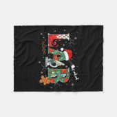 Lab Christmas Laboratory Technician Science Xmas S Fleece Deken (Voorkant (Horizontaal))