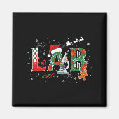 Lab Christmas Laboratory Technician Science Xmas S Magneet (Voorkant)