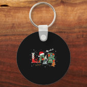 Lab Christmas Laboratory Technician Science Xmas S Sleutelhanger (Voorkant)