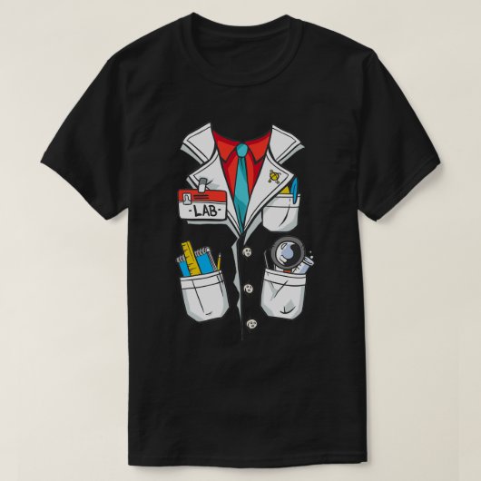 Lab coat costuum Chemistry labtech T-shirt (Design voorkant)