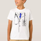 Lab Coat Graphic Shirt voor kinderen van de Novelt (Voorkant)