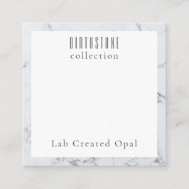 Lab Creëer Opal Ketting Packaging Kaart