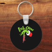 Lab Crew Merry Christmas Laboratory Tech Nurse Xma Sleutelhanger (Voorkant)