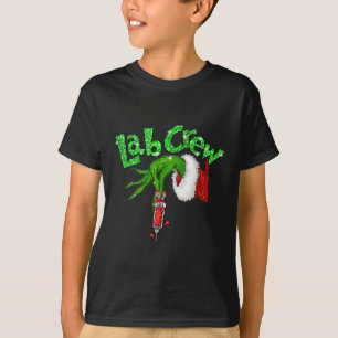 Lab Crew Nurse Merry Christmas Laboratory Xmas Paj T-shirt